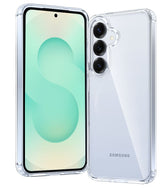 FNTCASE für Samsung Galaxy S25/ S24 6,2 Zoll, transparente Hülle: Kabelloses Laden, vergilbungsbeständig, stoßfeste Handyhülle